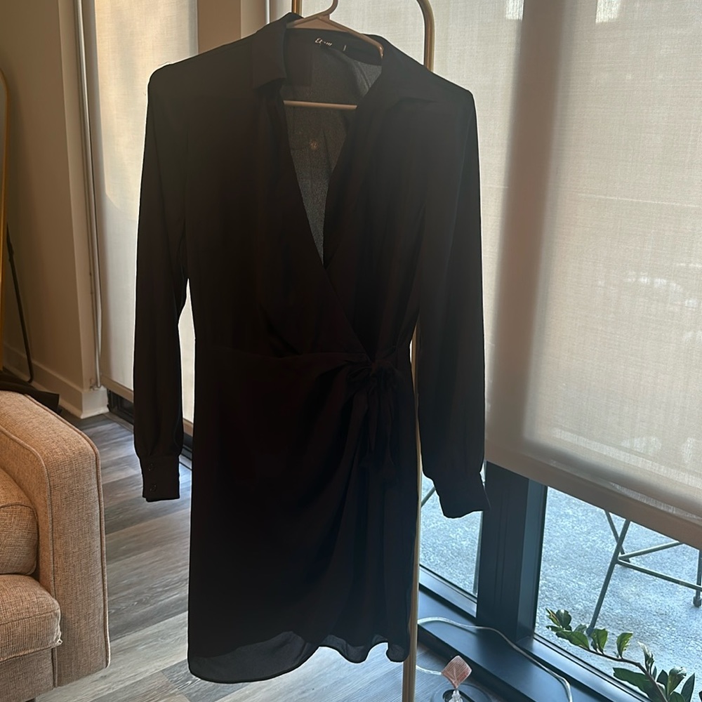 ETAM Navy Blue wrap dress, Size Medium